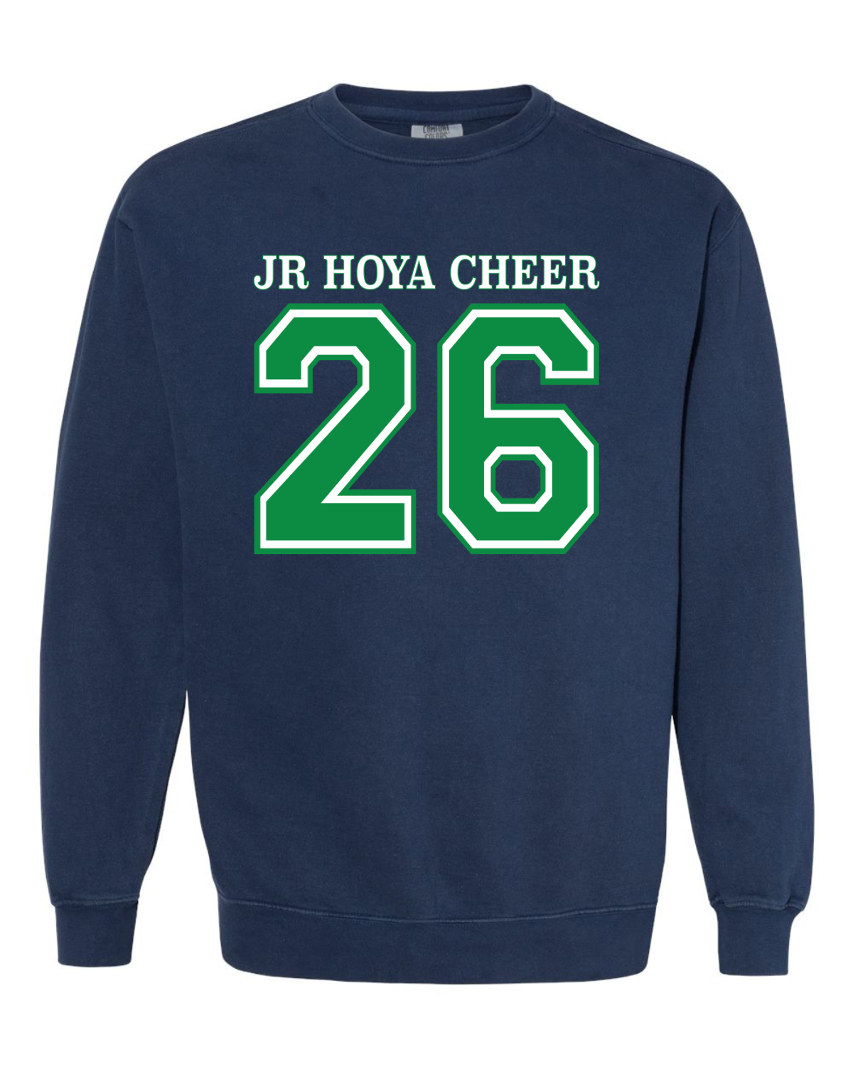 '26 Jr. Hoya Cheer Sweatshirt - Navy.png