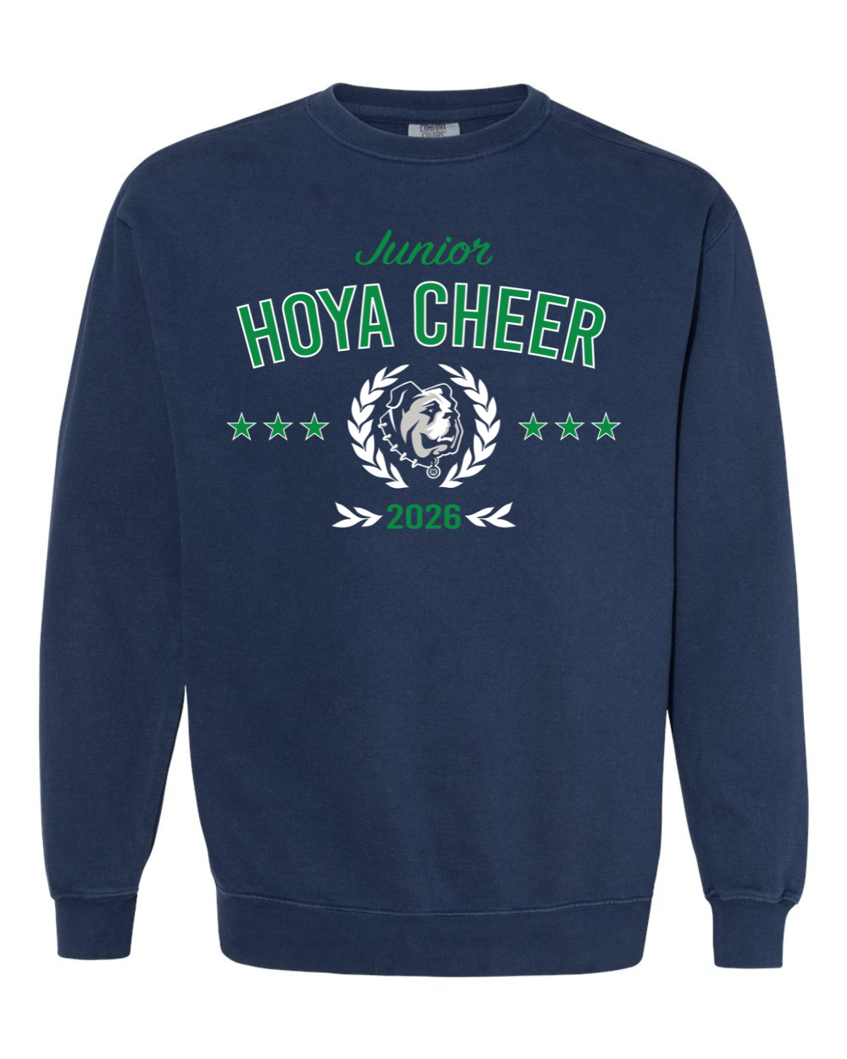 Junior Hoya Cheer Sweatshirt - Navy.png