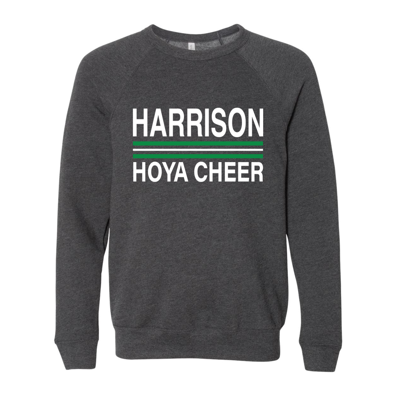 Hoya Cheer Stripes - Sweatshirt Charcoal.png