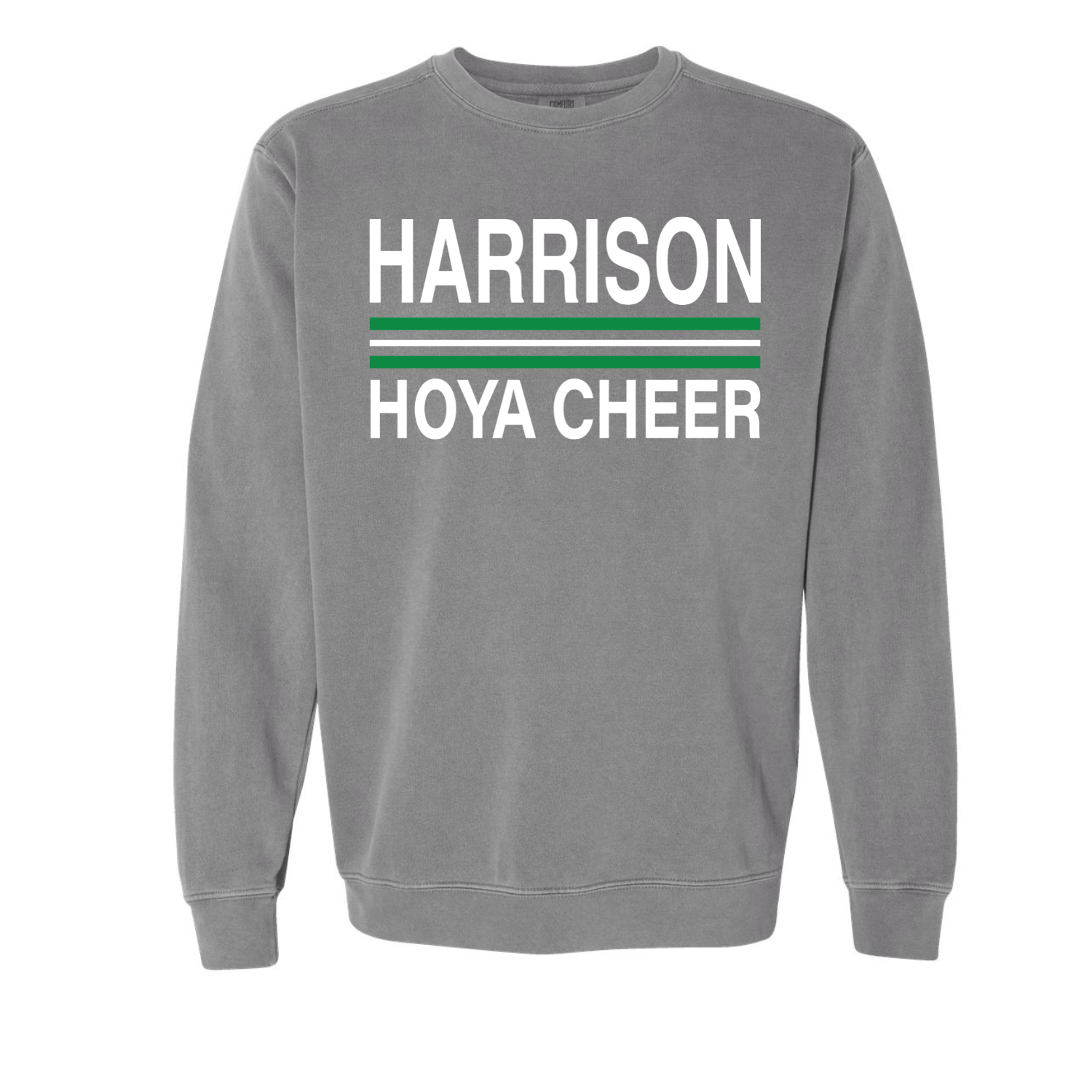 Hoya Cheer Stripes  - Premium Sweatshirt Grey.png