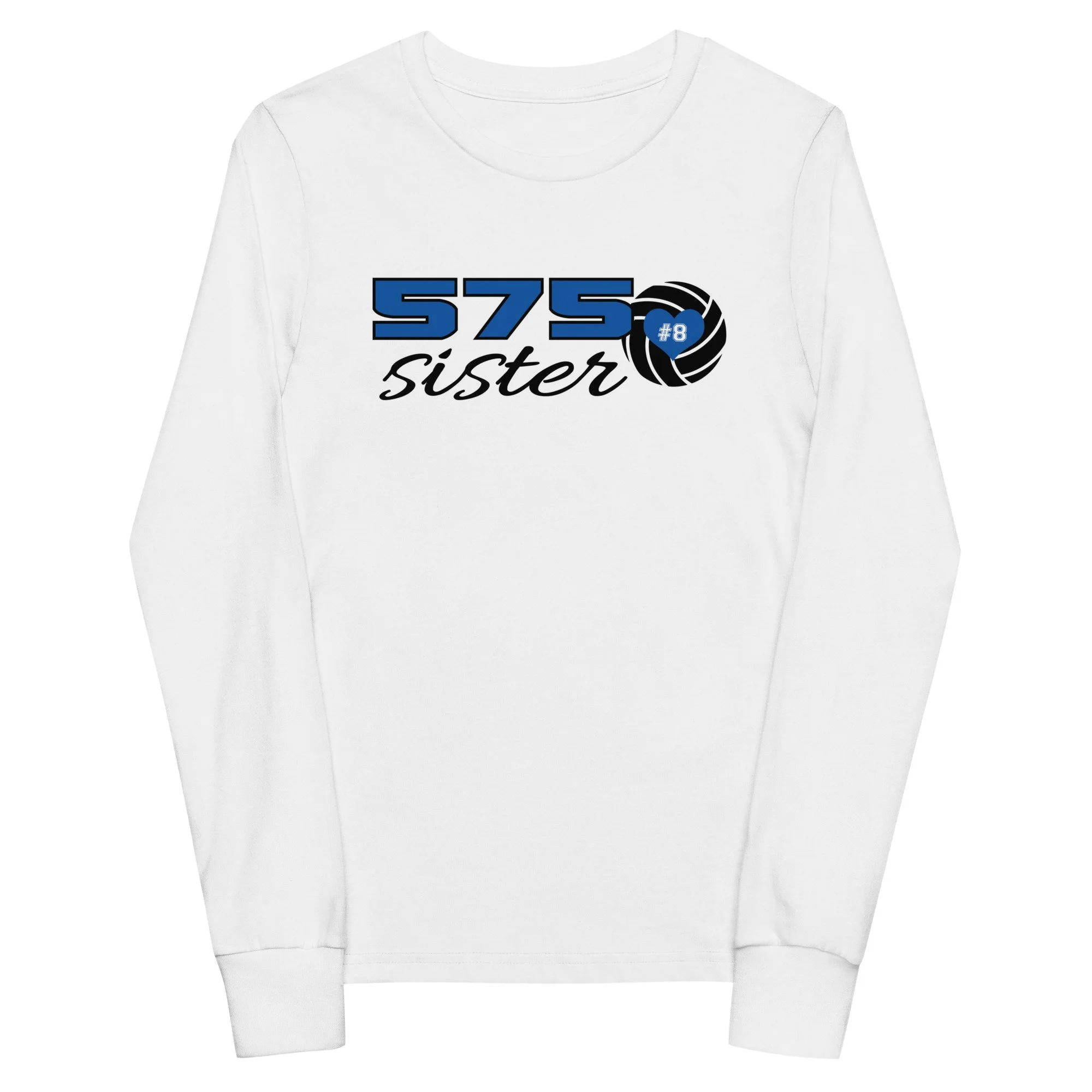 Youth Personalized Heart Long Sleeve Tee