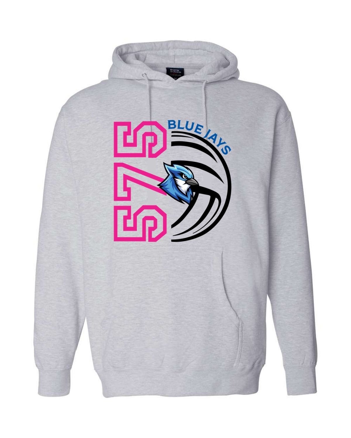 Athletic Heather Hoodie - Bluejays ball.jpg