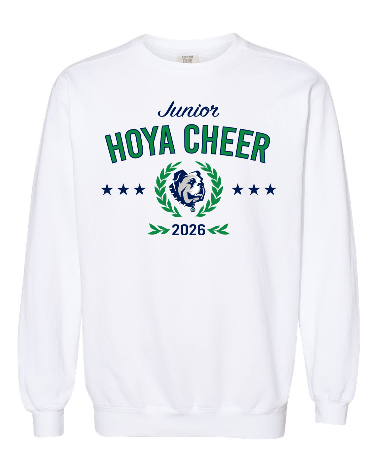 Junior Hoya Cheer Sweatshirt - White.png