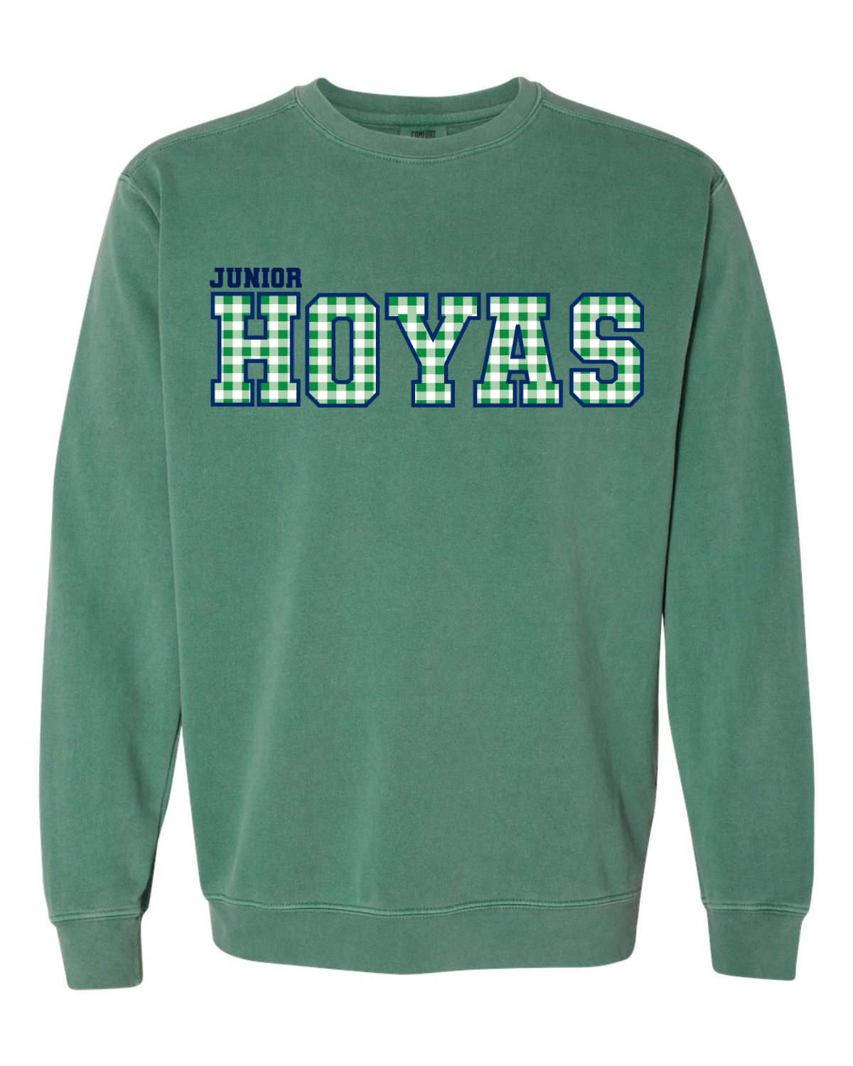 Gingham Hoyas Sweatshirt - Green.png