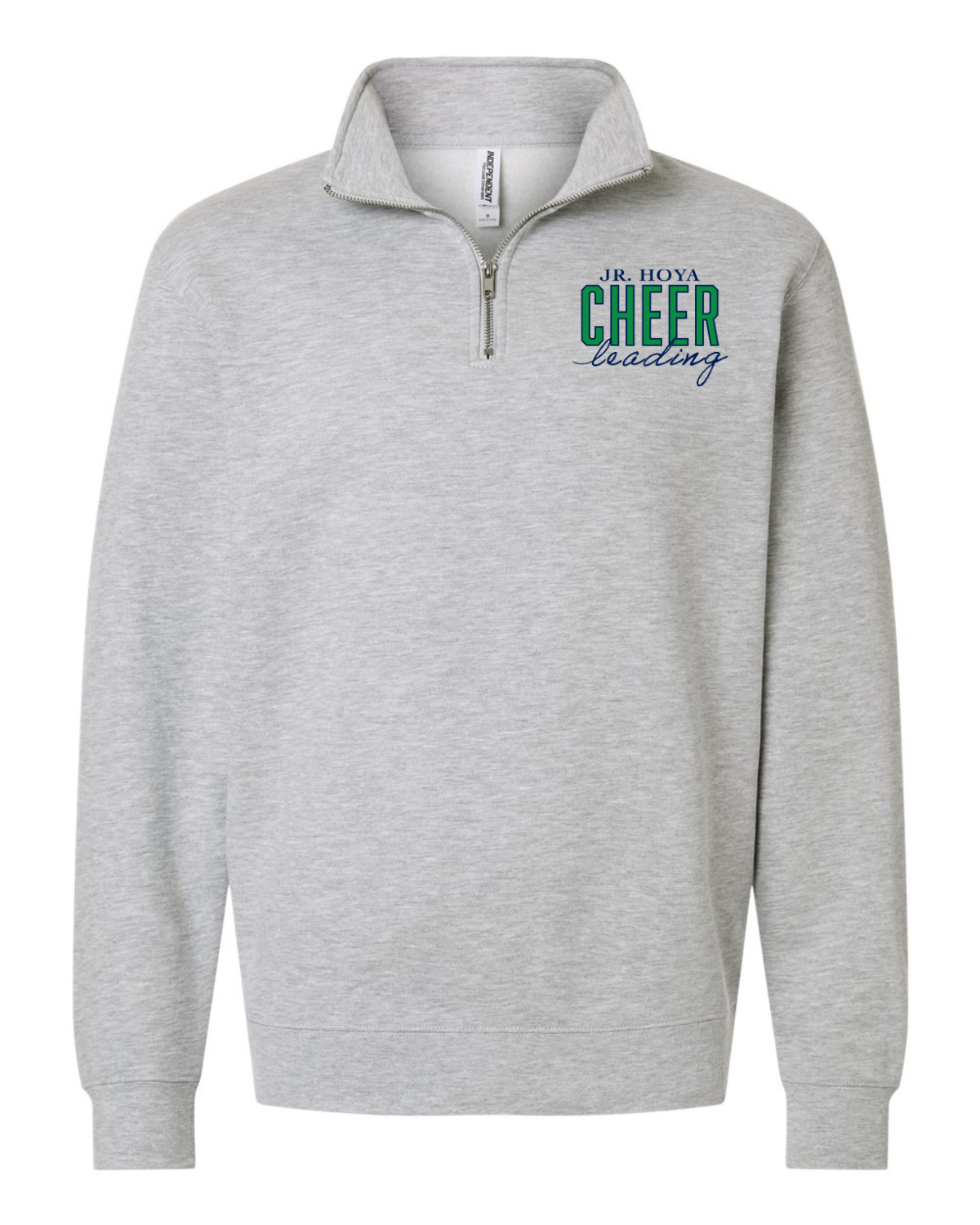 Cheer Leading Quarter Zip - Athletic Heather.png