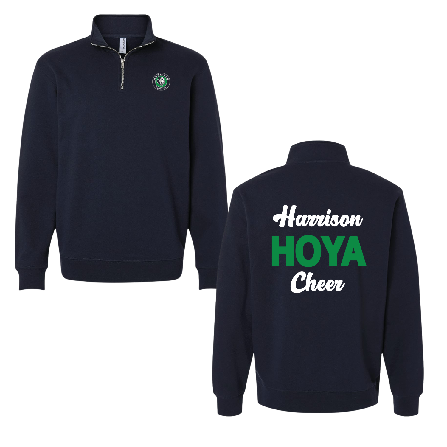 Hoya Cheerleading - Quarter Zip Navy.png