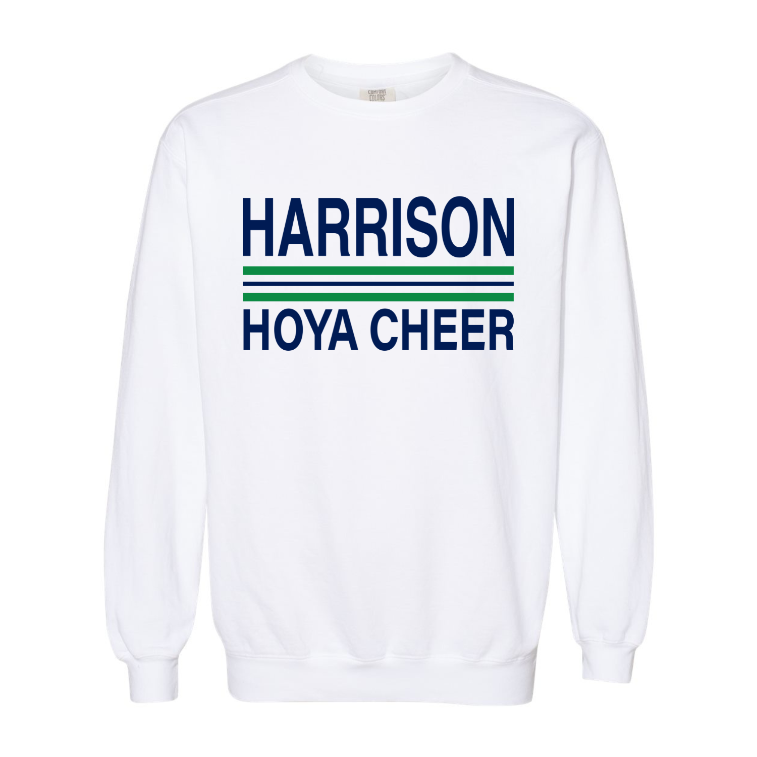 Hoya Cheer Stripes - Premium Sweatshirt White.png