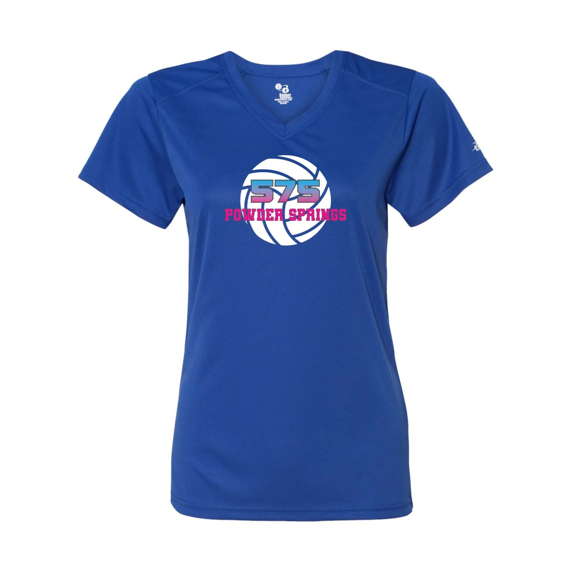 Pink 575 Women's V-Neck Athletic Tee