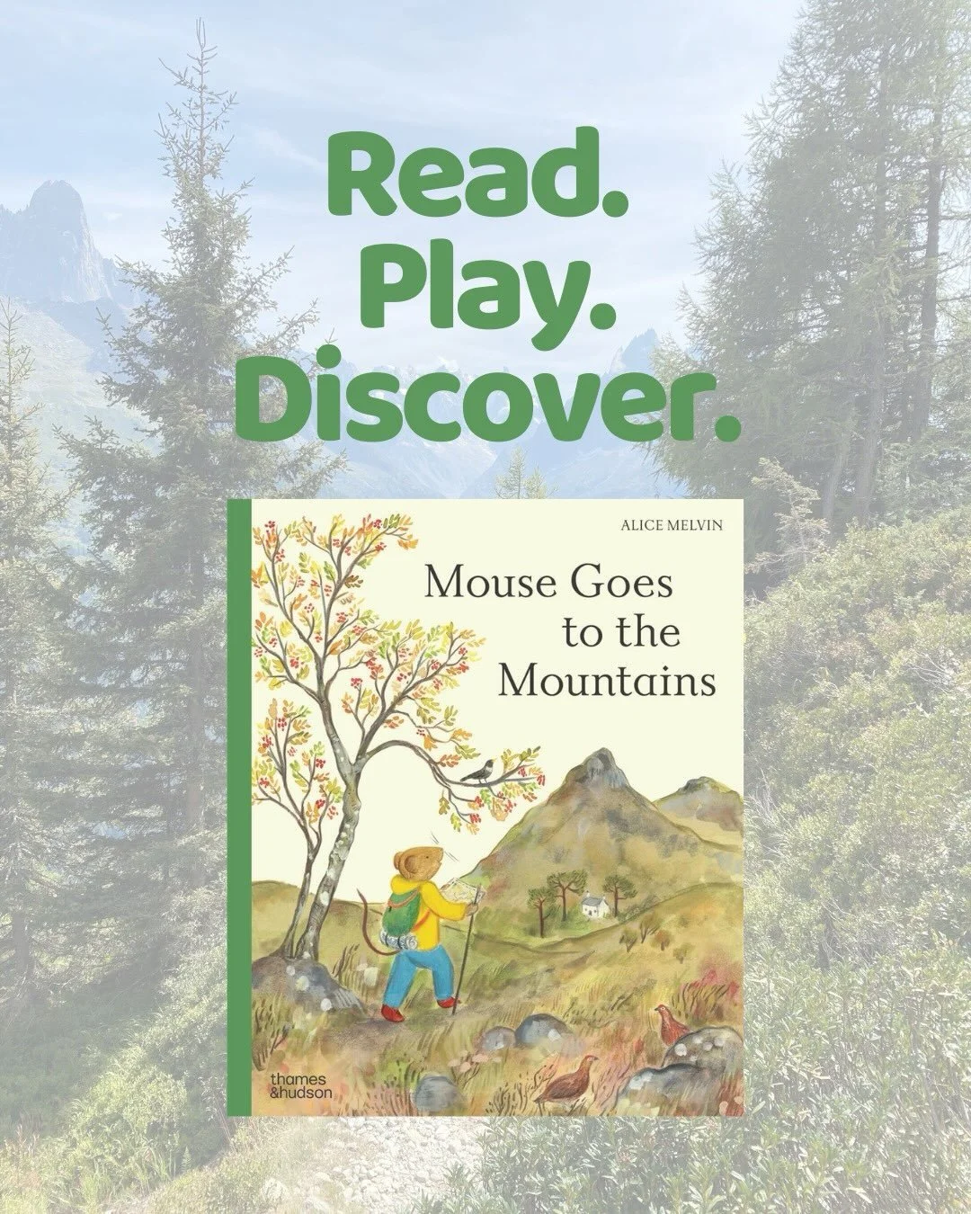 Mouse Goes to the Mountains by @alicemelvin is a beautifully written and illustrated story that inspires children to explore the beauty of the mountains. With full-color illustrations on every page, along with fun die-cuts and flaps that encourage ki