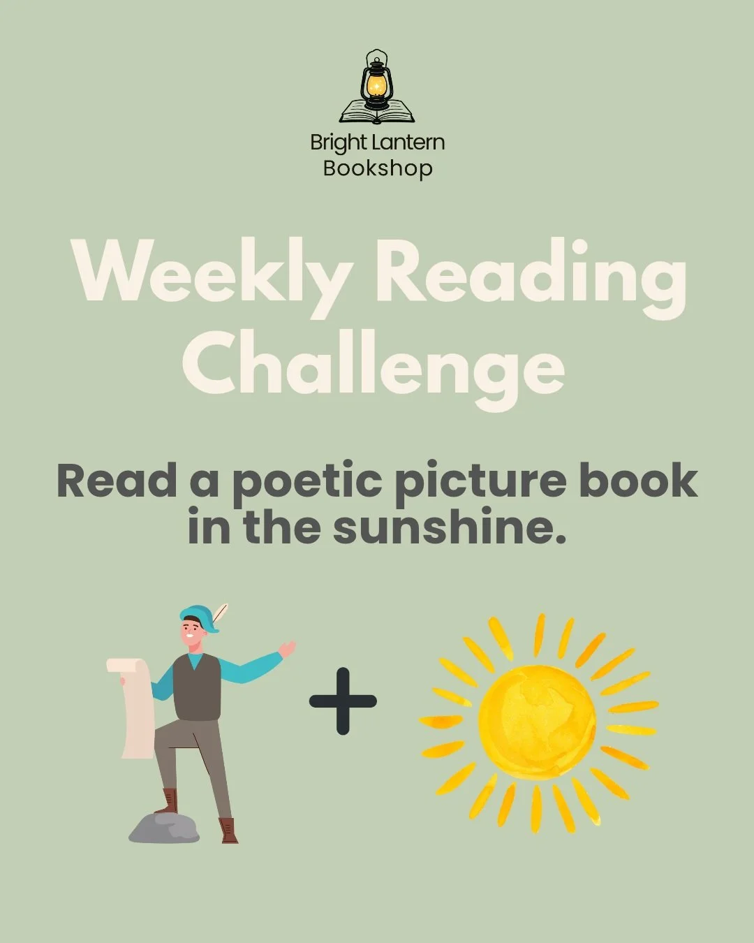 📚 Weekly Family Reading Challenge! 

This week, find a spot in the sunshine and enjoy a poetic picture book together! ☀️

Each week, we use our randomizer to pick a new reading challenge for your family to enjoy. We hope these challenges bring a lit