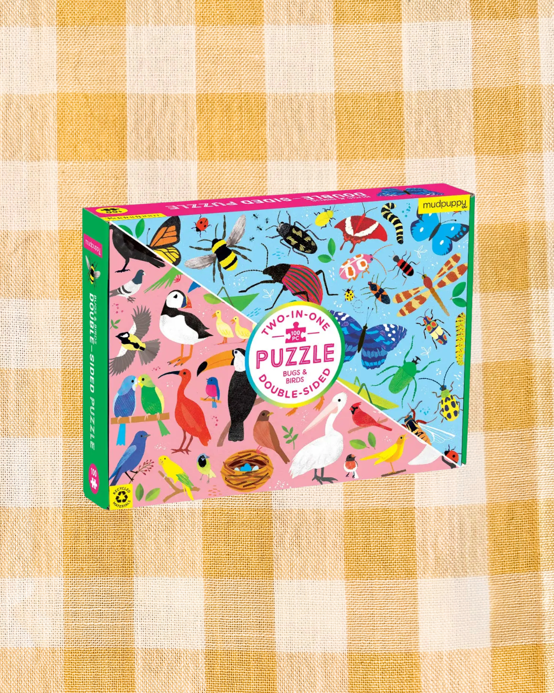 Bugs & Birds Double-Sided Puzzle (100 Piece)