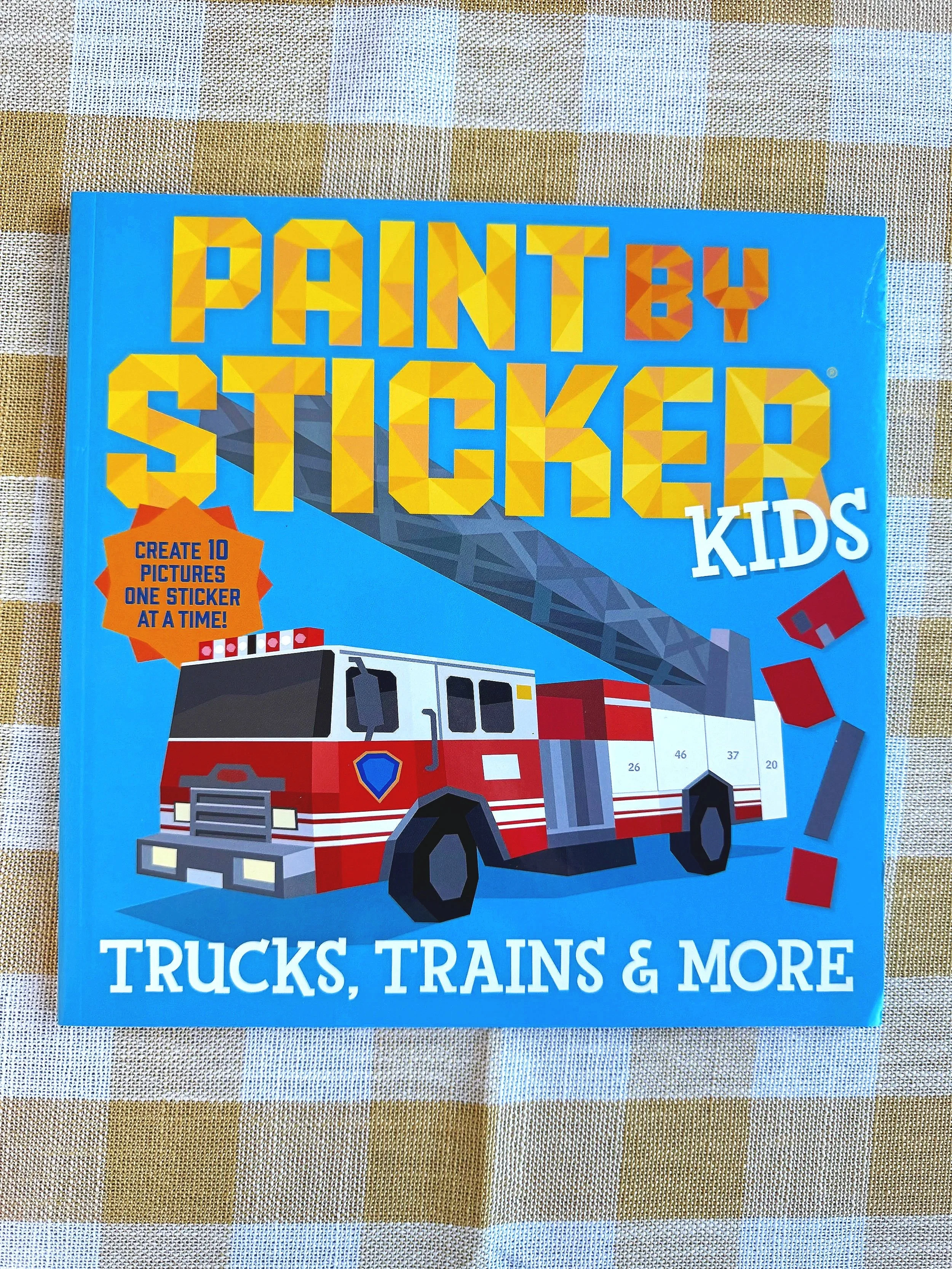 Paint by Sticker Kids: Trucks, Trains, and More