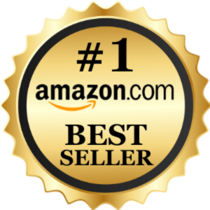 A gold and black badge with the text '#1 amazon.com BEST SELLER' indicating a top-selling product on Amazon.