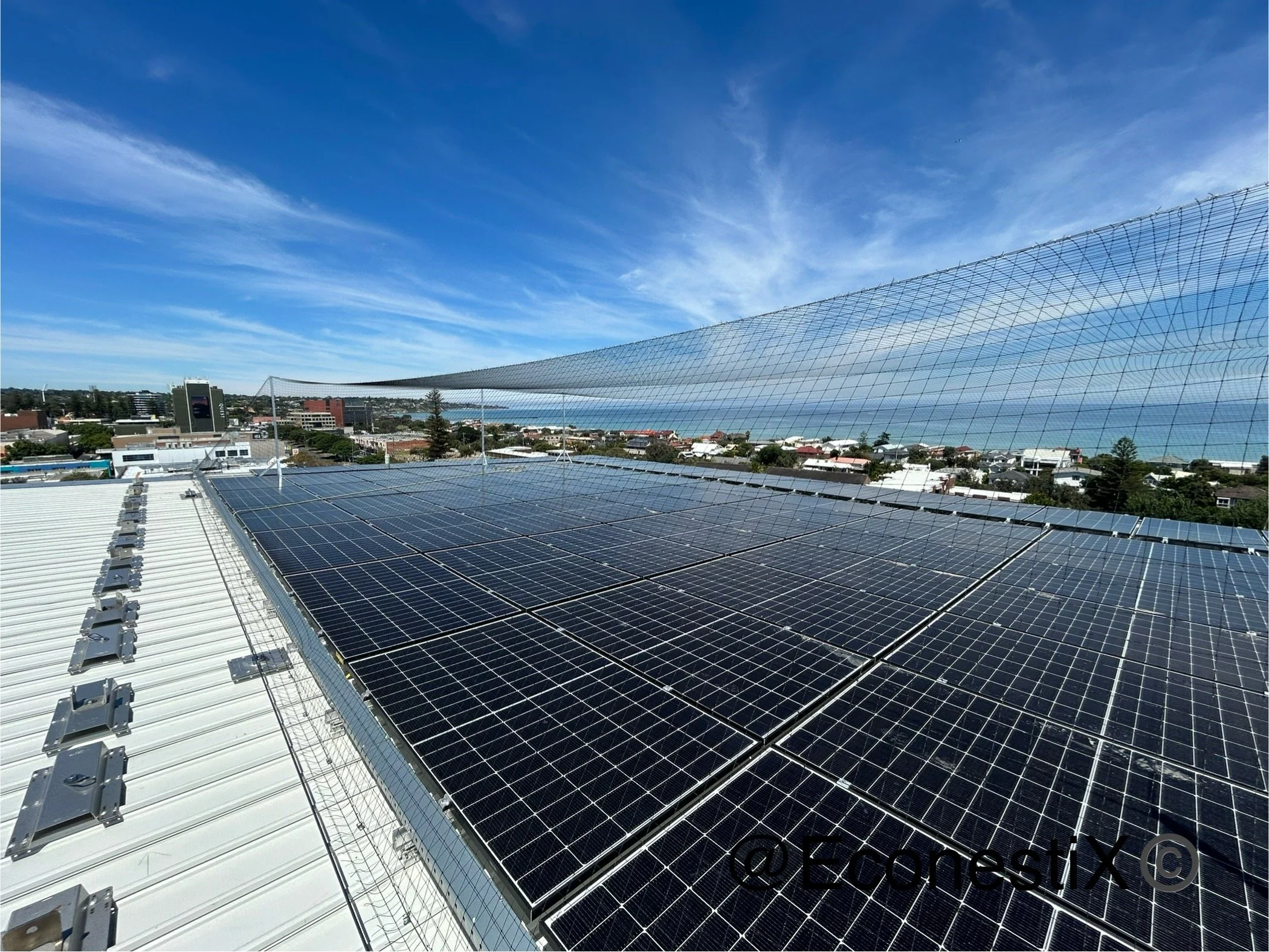 Seaside buildings are like islands for birds, protected from natural predators, high above the ground and sheltered from the weather by solar panels and HVAC plant and equipment they thrive and populations explode. This causes nuisance noise and drop