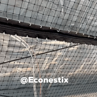 EconestiX are smooth operators. This clip shows a zipper in bird proof netting being tested after installation to ensure maintenance staff can access lights, switches and services for periodical maintenance programs. This net opens up and will allow 