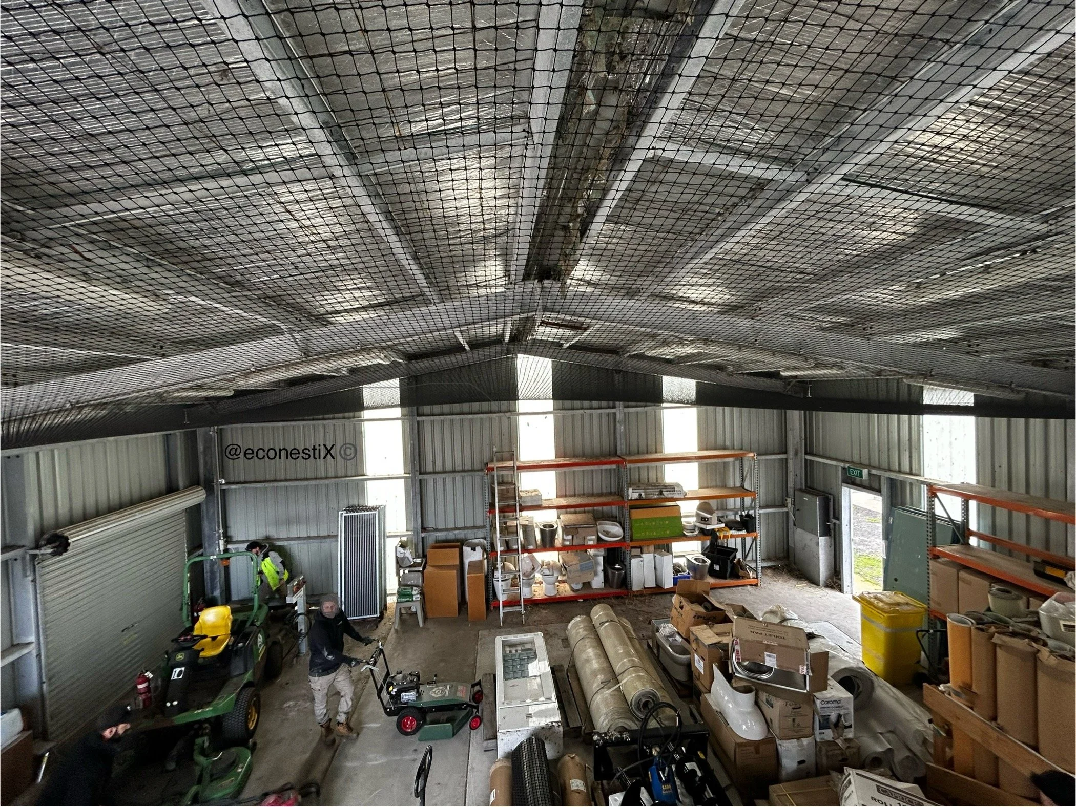 Maintenance shed with Birdproof roof soffit.jpeg