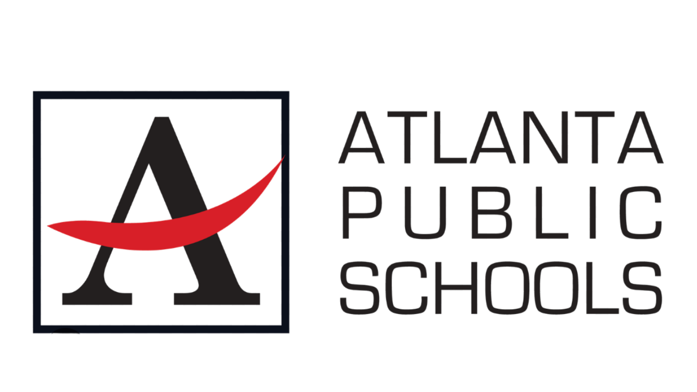 Logo of Atlanta Public Schools featuring a stylized letter A with a red upward arrow and the text 'Atlanta Public Schools'.