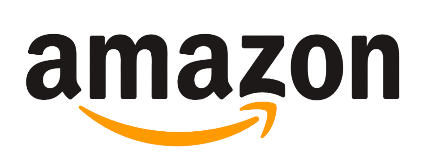 Amazon logo with black text and orange arrow pointing from 'a' to 'z'