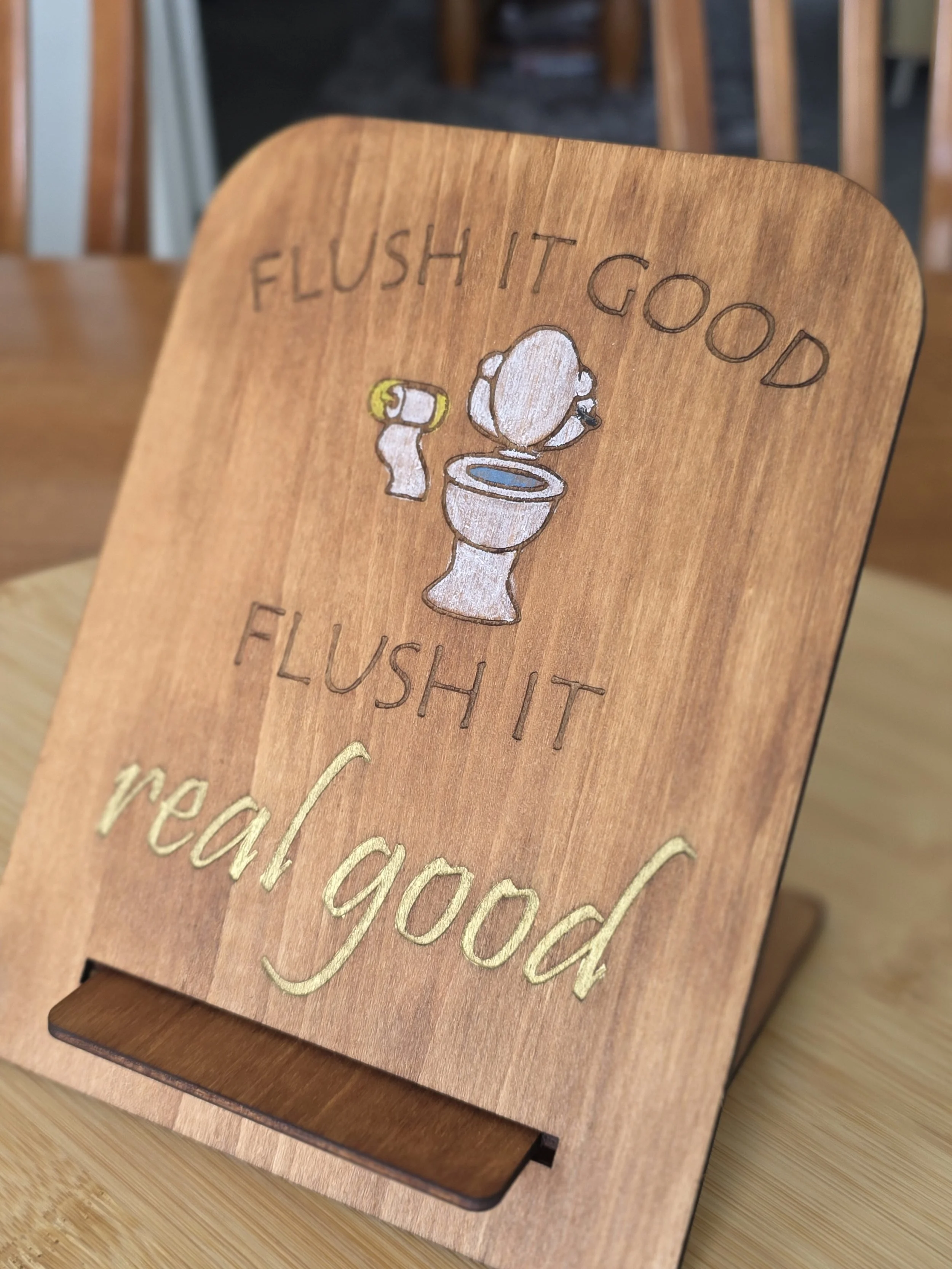 Flush the Toilet Sign