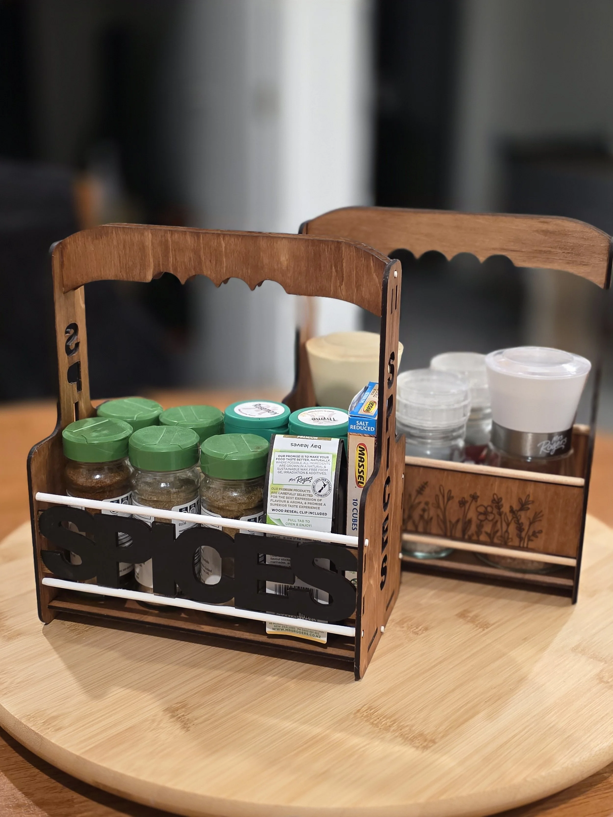Wooden Spice Caddy