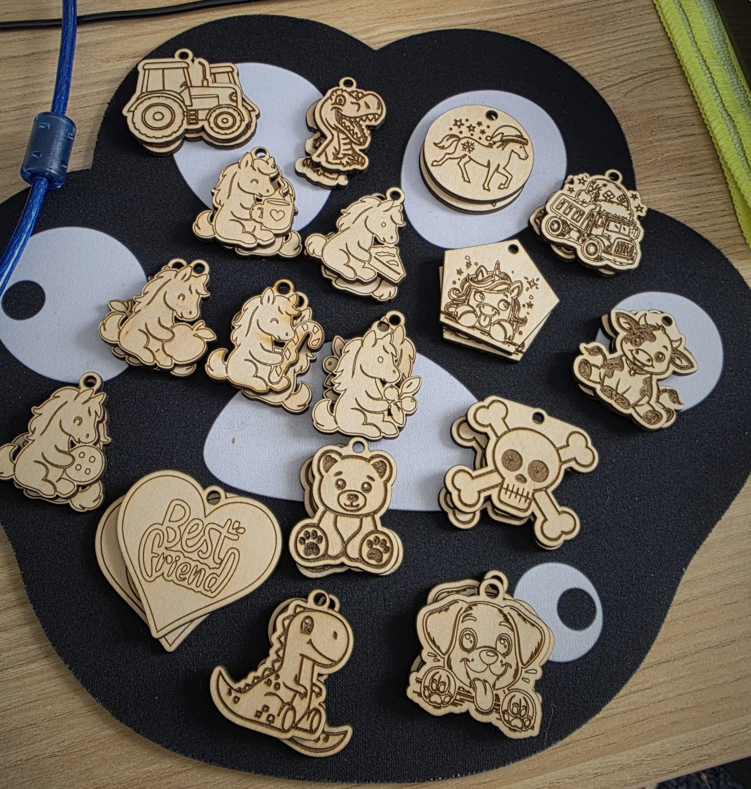 DIY Color-In Charm Set