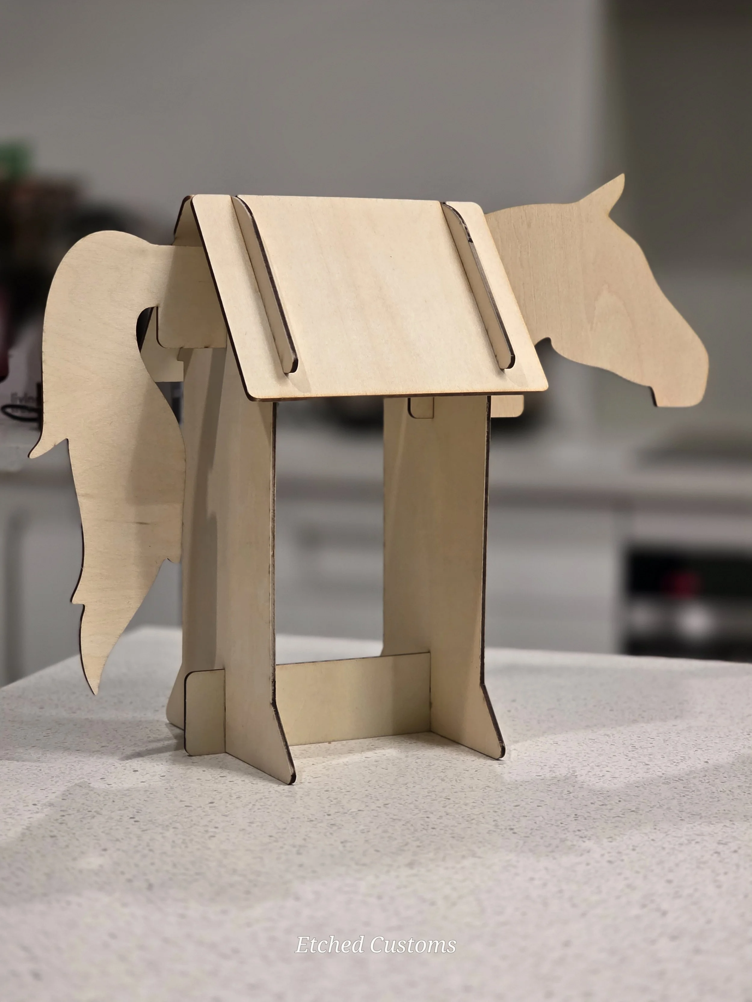 Wooden Lemieux Toy Pony Tack Stand