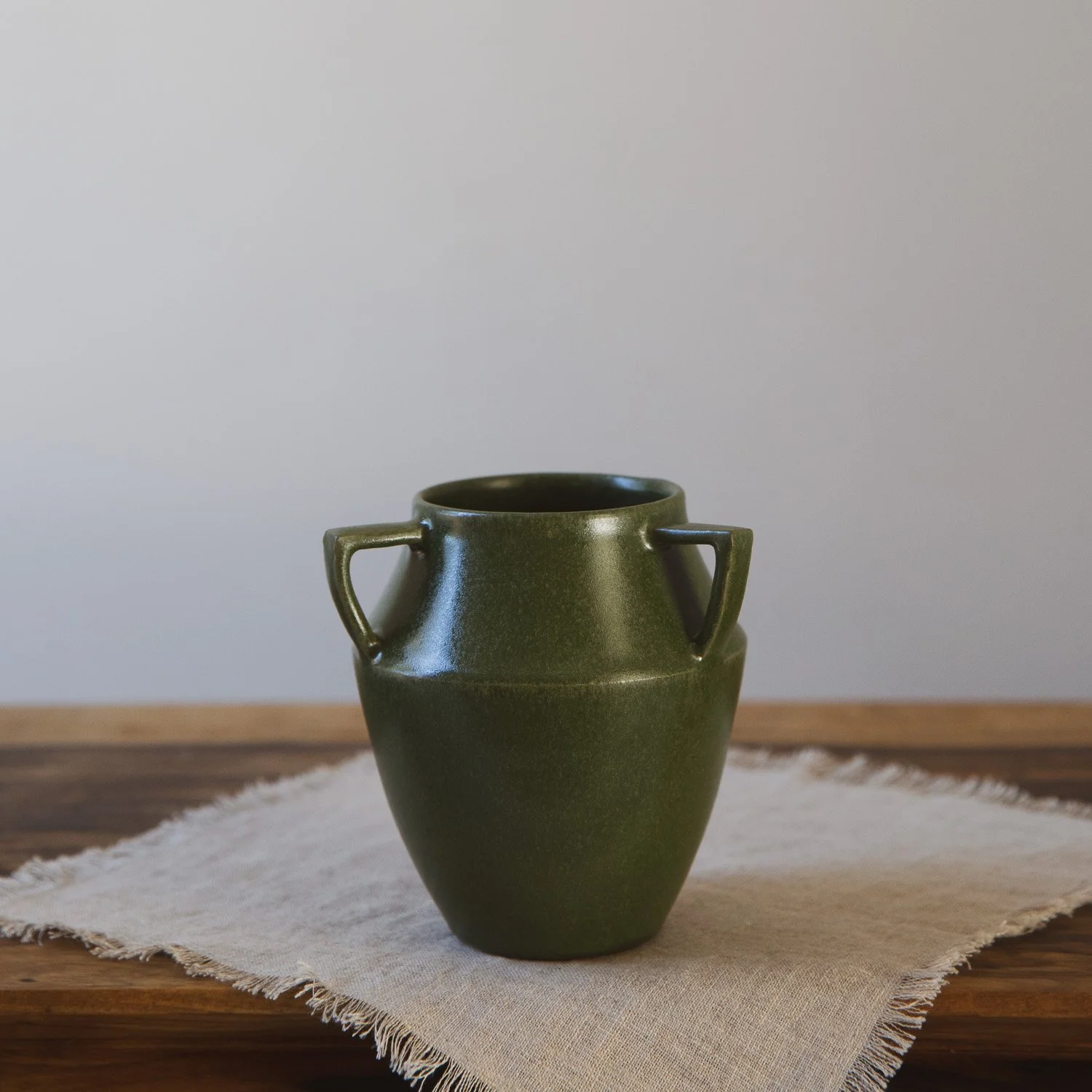 Small Lugged Vessel in Forest Green