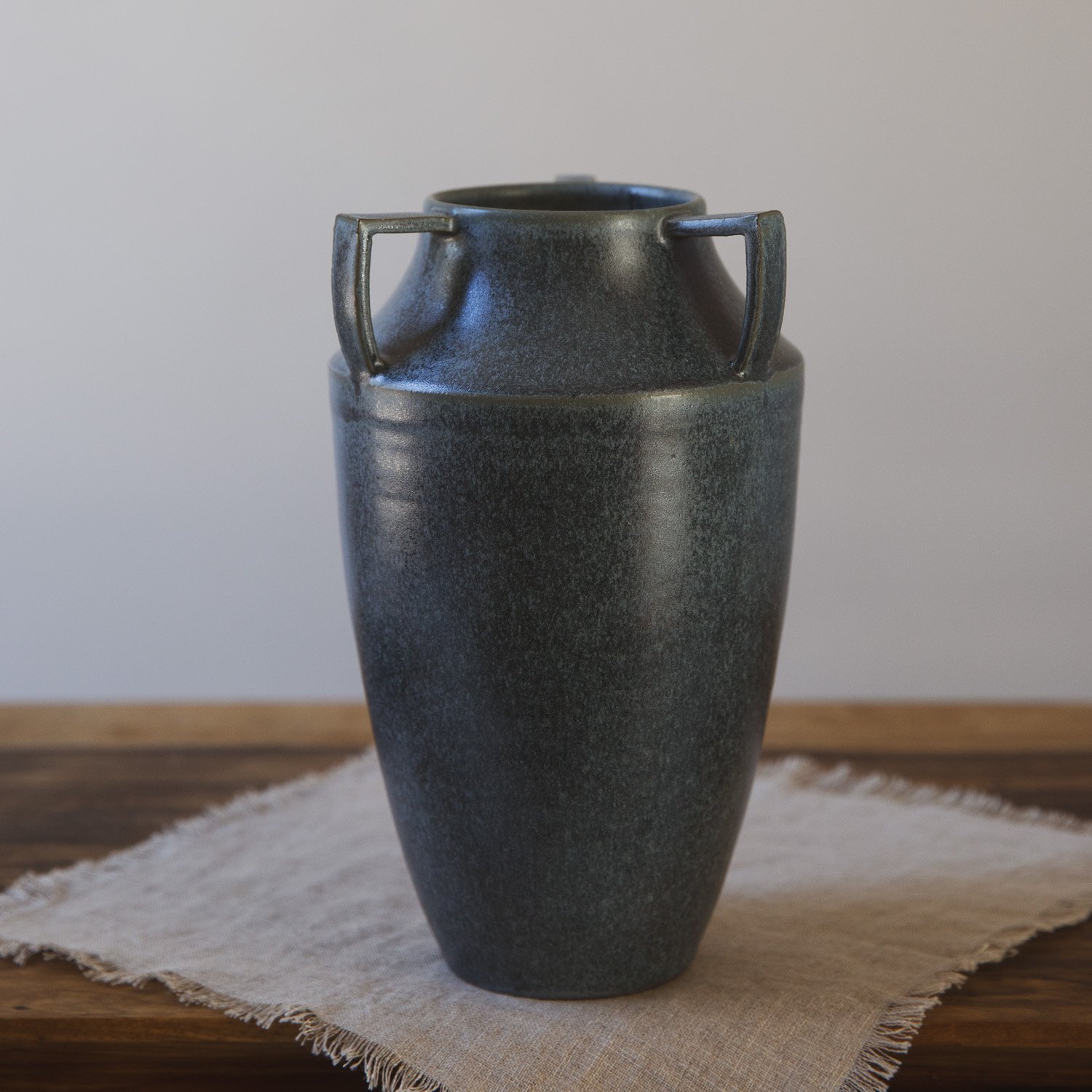 Large Lugged Vessel in Cascade Blue