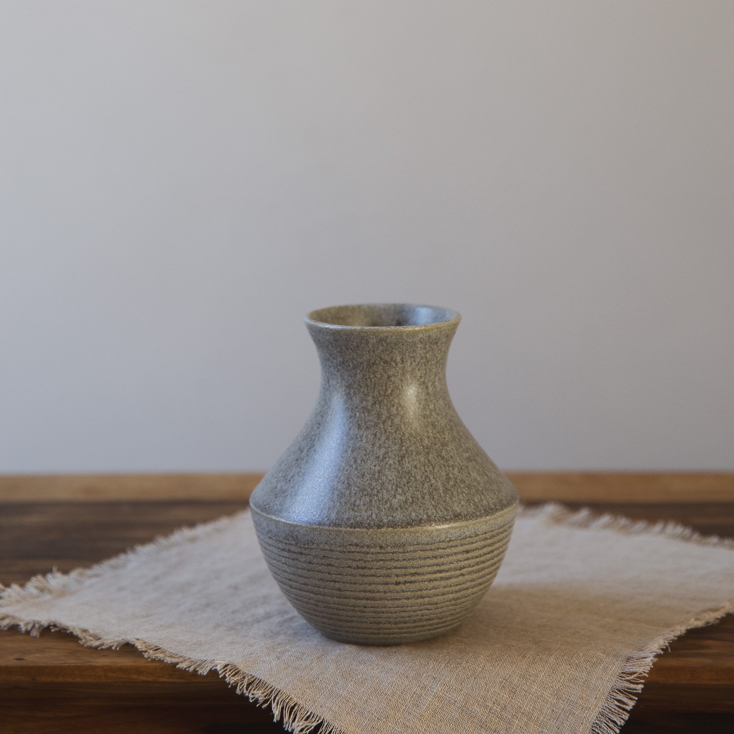 Stem Vase in Storm Grey