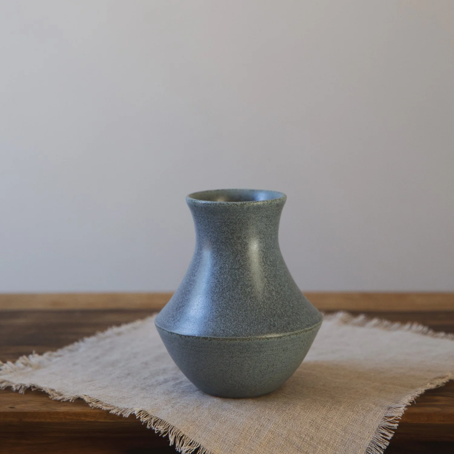 Stem Vase in Cascade Blue