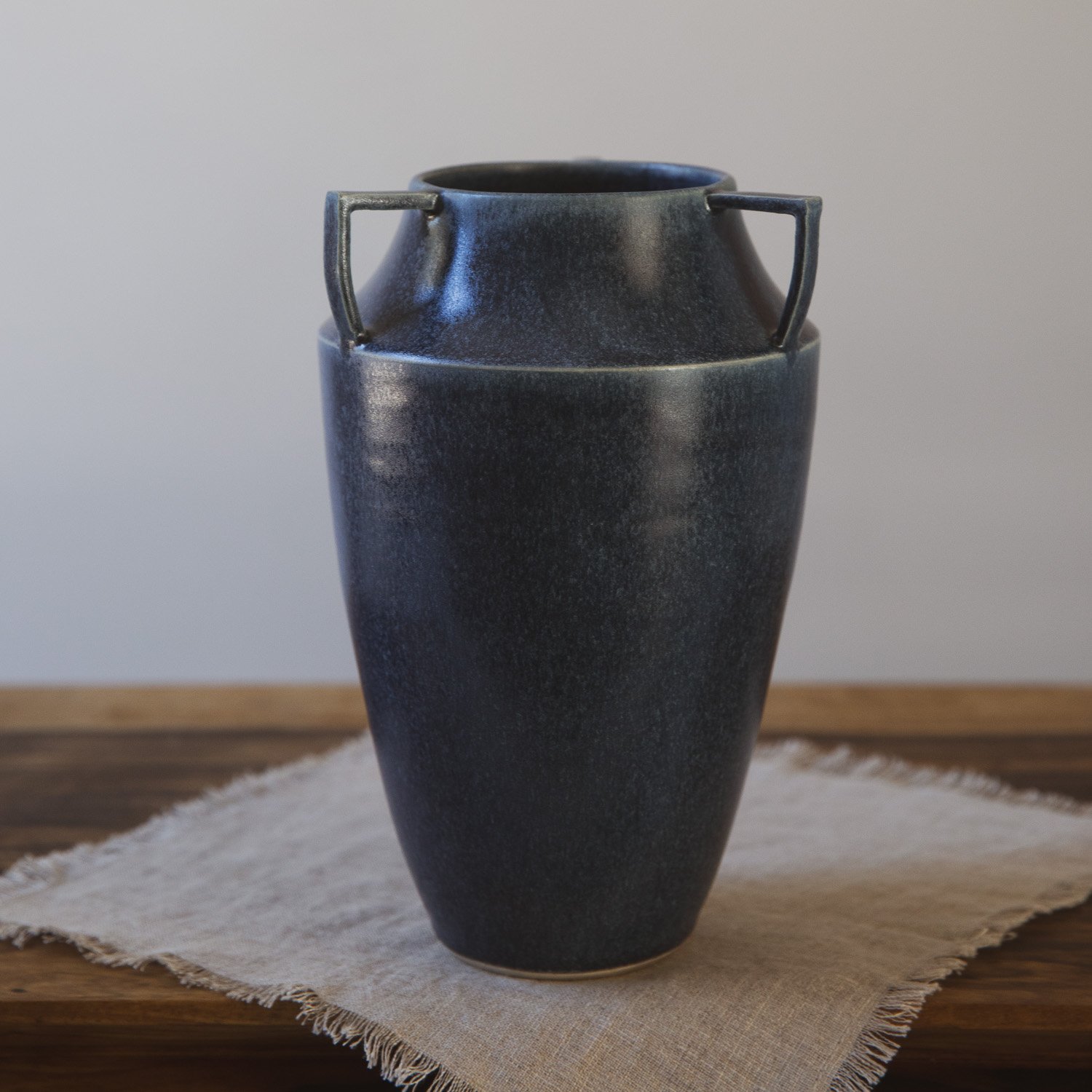Large Lugged Vessel in Cascade Blue