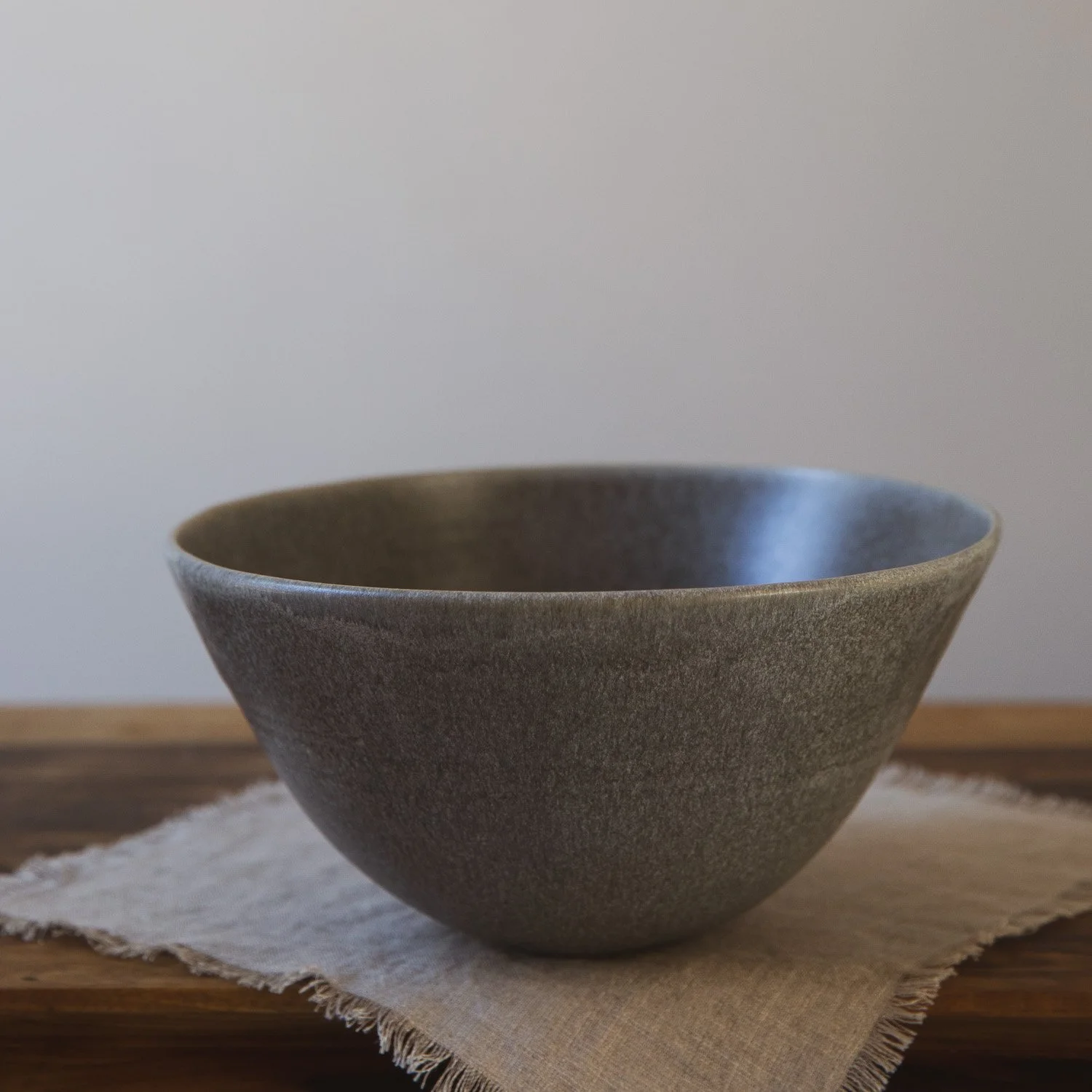 Tall Serving Bowl in Storm Grey