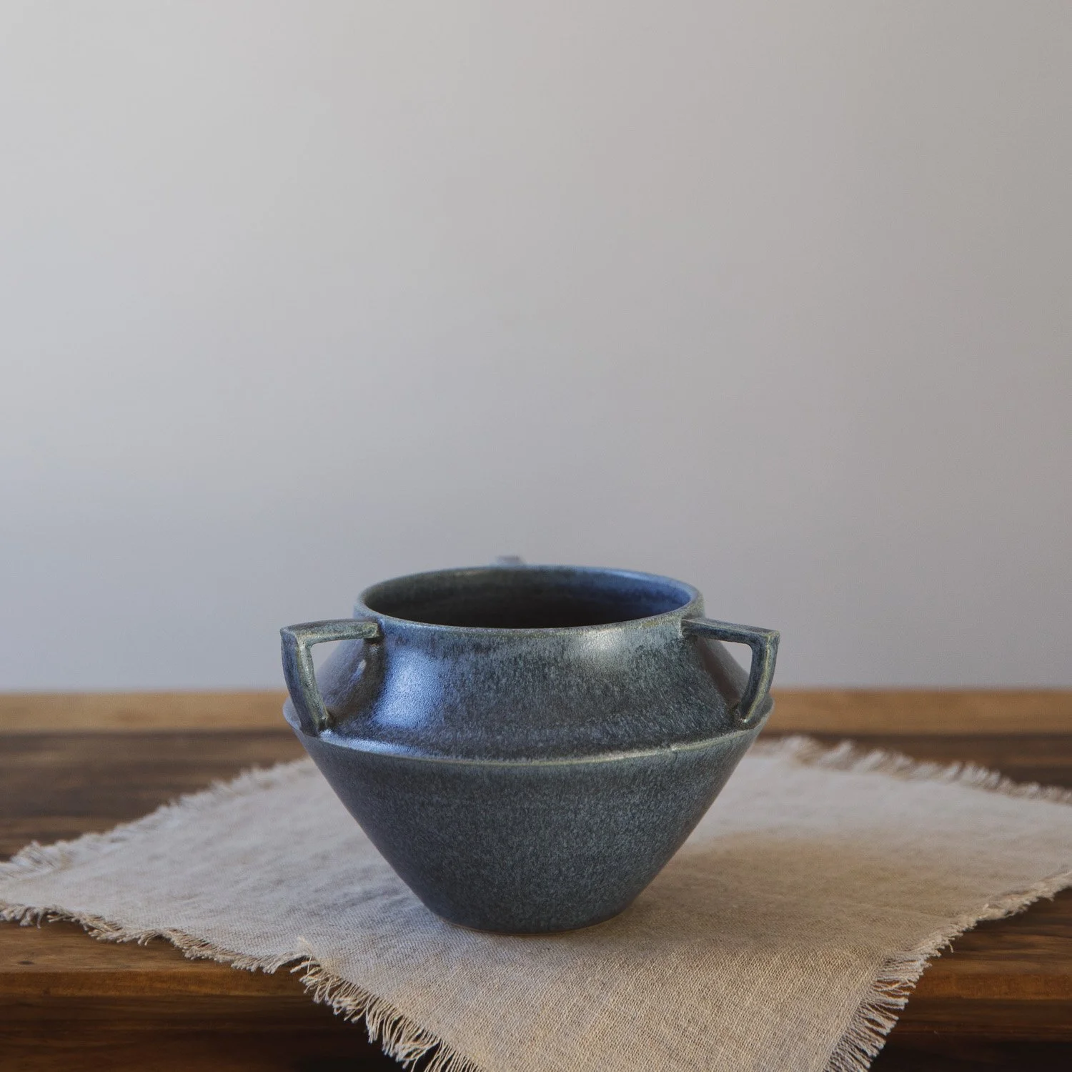 Small Lugged Vessel in Cascade Blue