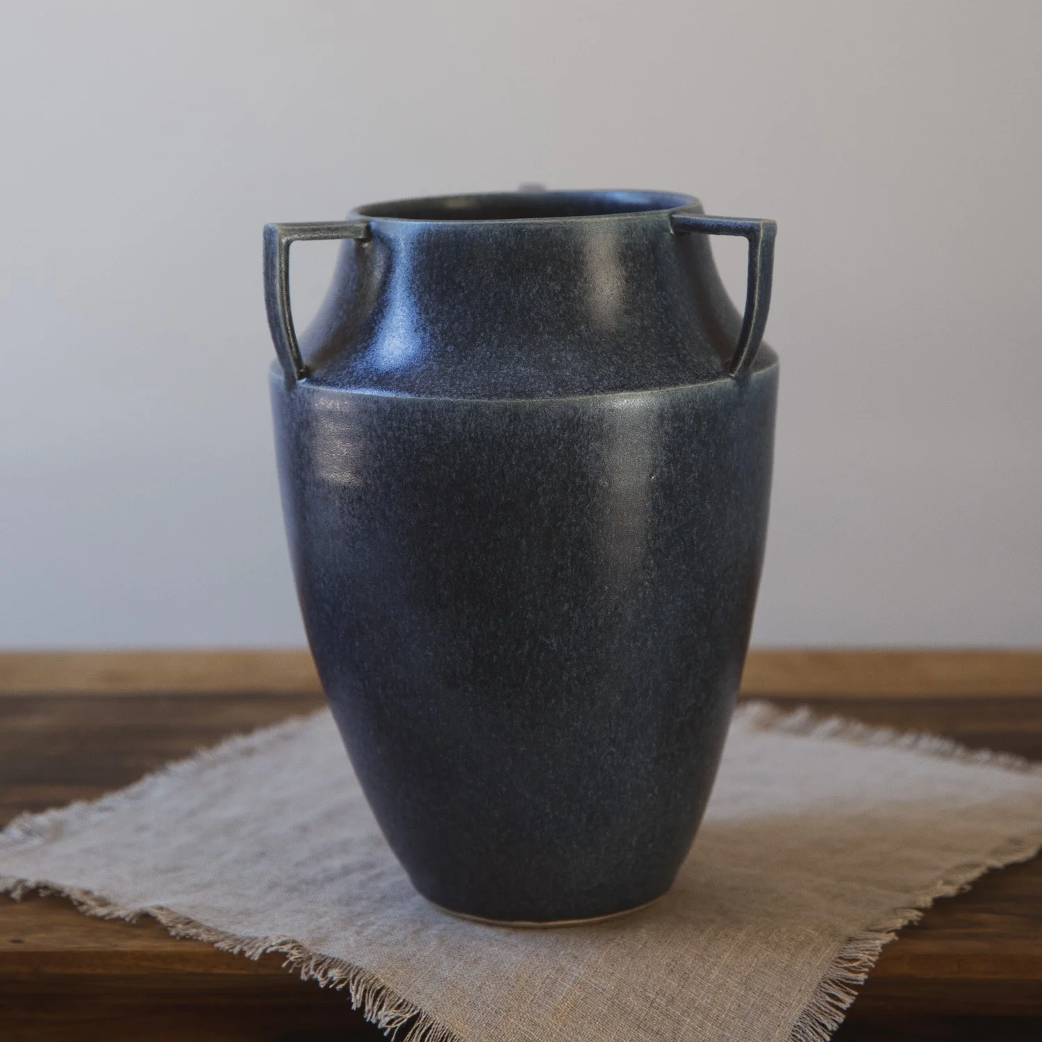 Large Lugged Vessel in Cascade Blue
