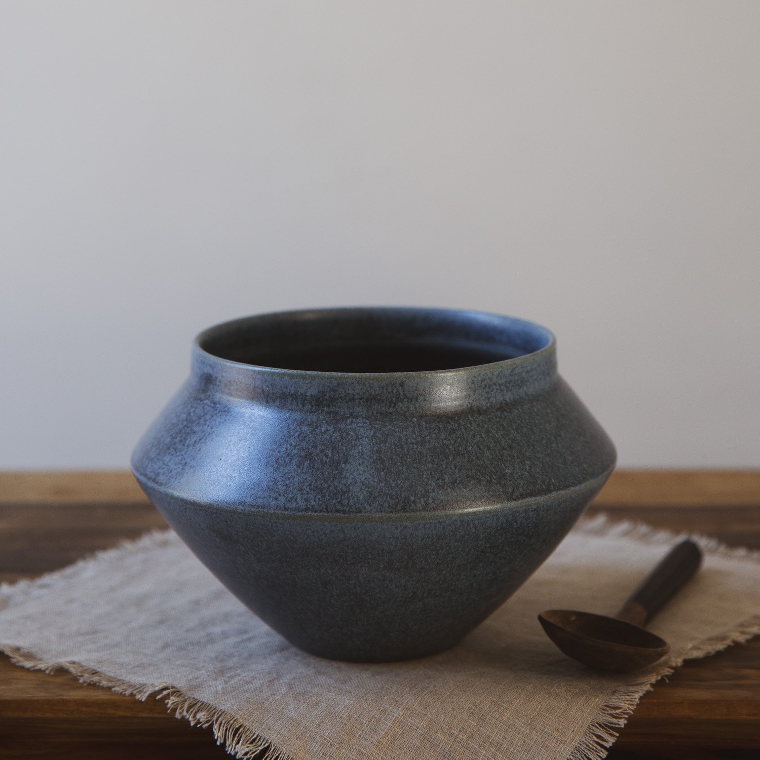Wide Vessel in Cascade Blue