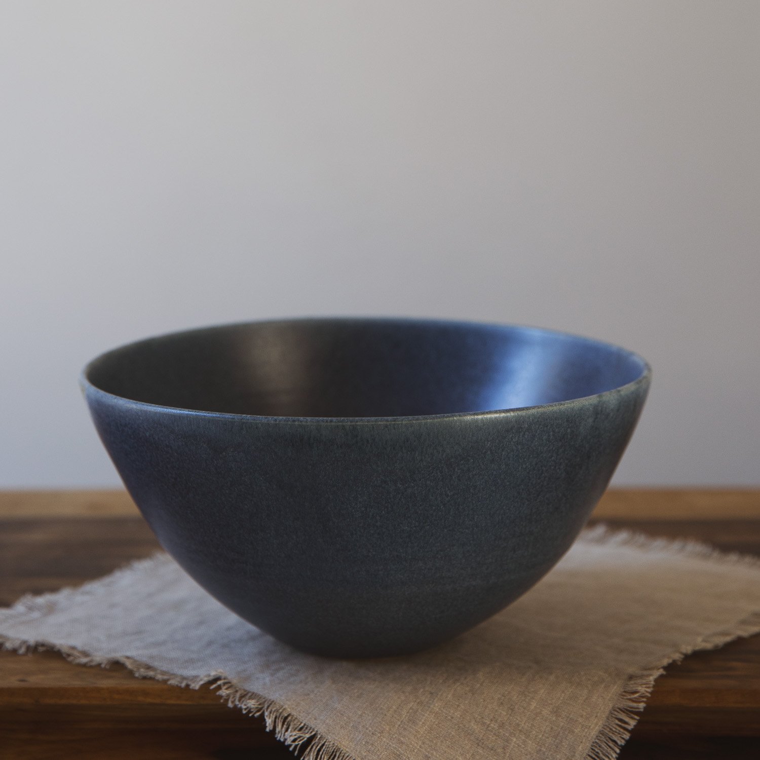 Tall Serving Bowl in Cascade Blue