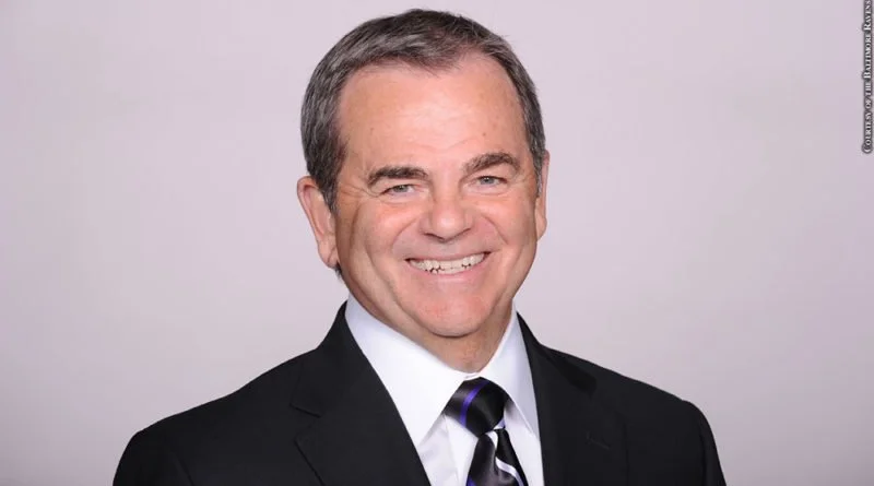 Photo of Kevin Byrne, former Marquette SID and decades long PR executive for the NFL, Cleveland Browns, St. Louis Rams and Baltimore Ravens.