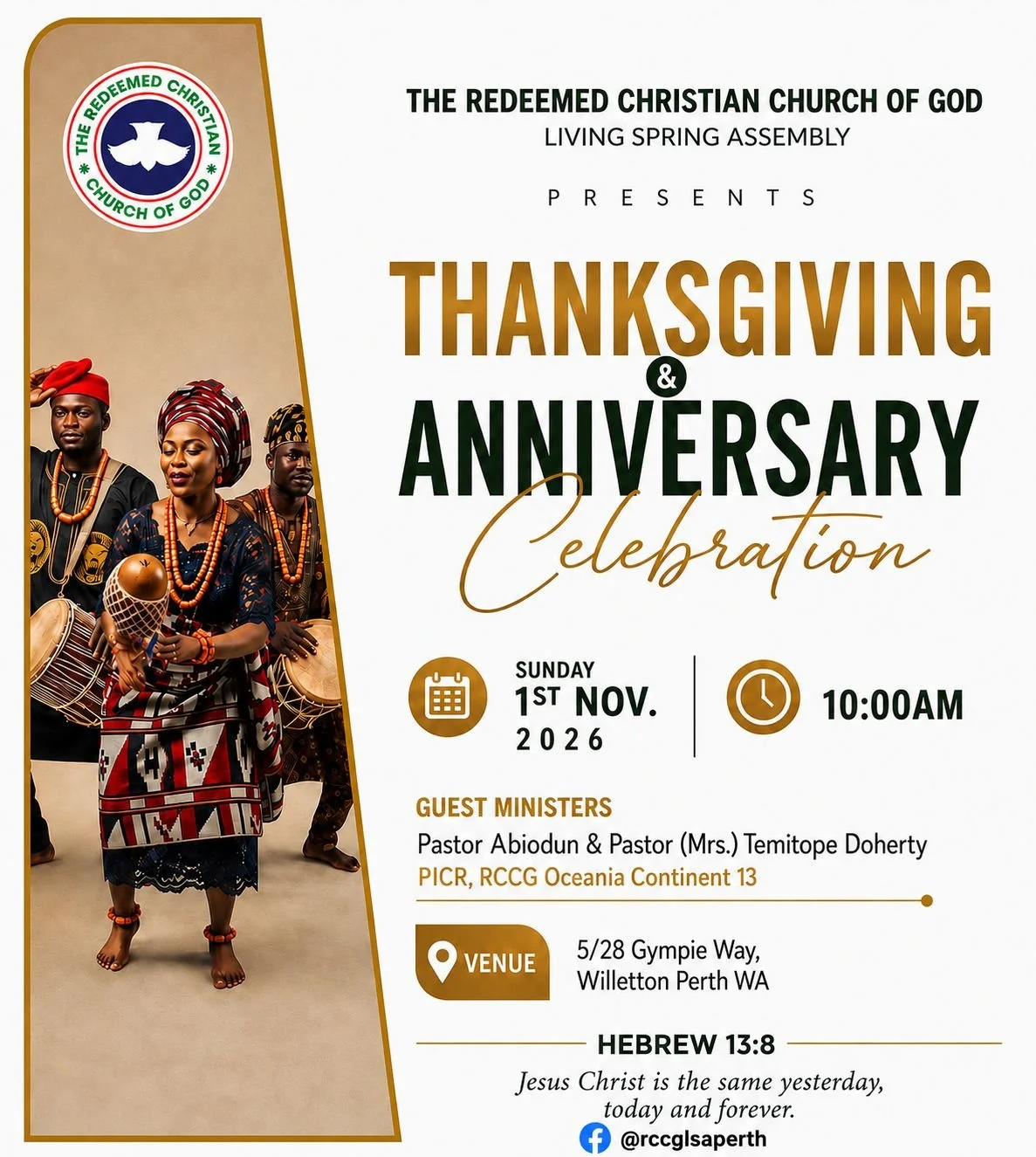 thanks giving and anniversery poster