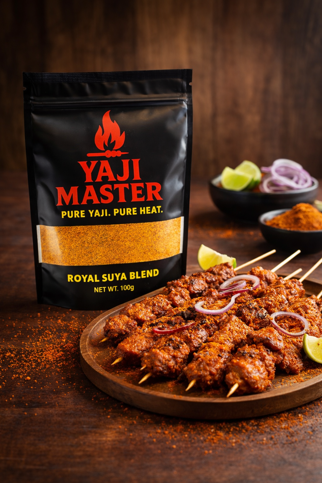 yaji and meat in skewer.png