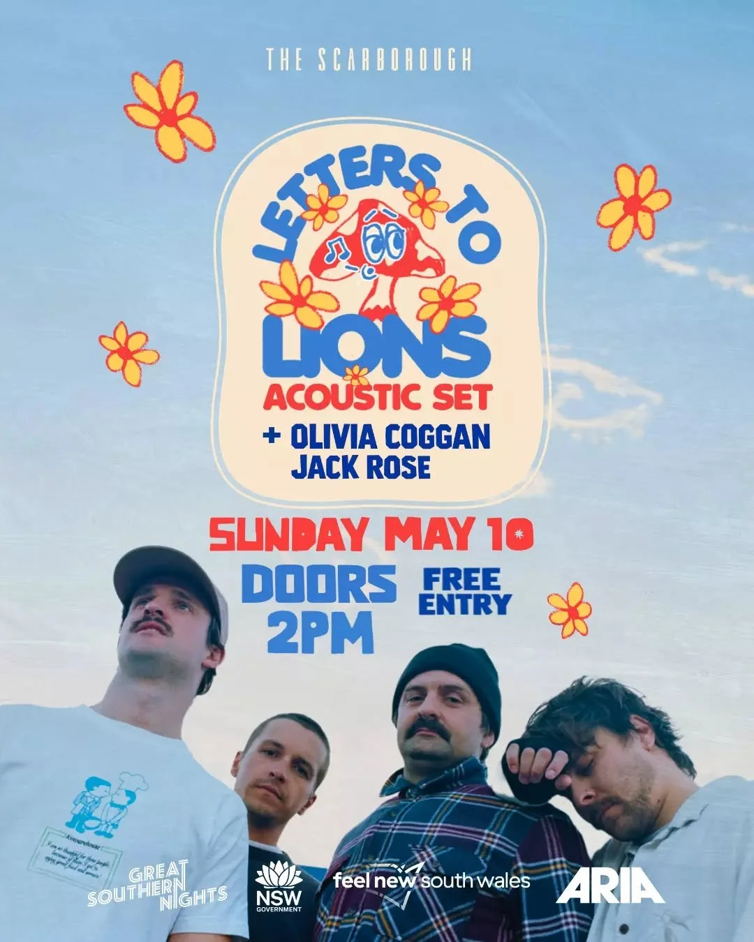 We&rsquo;re so excited to be part of @greatsouthernnights this May 🎶

Join us Sunday May 10 for live music from @letterstolions, @oliviacogganmusic and @jackrose_music. Even better, the gig falls on Mother&rsquo;s Day. Book lunch, stay for the music