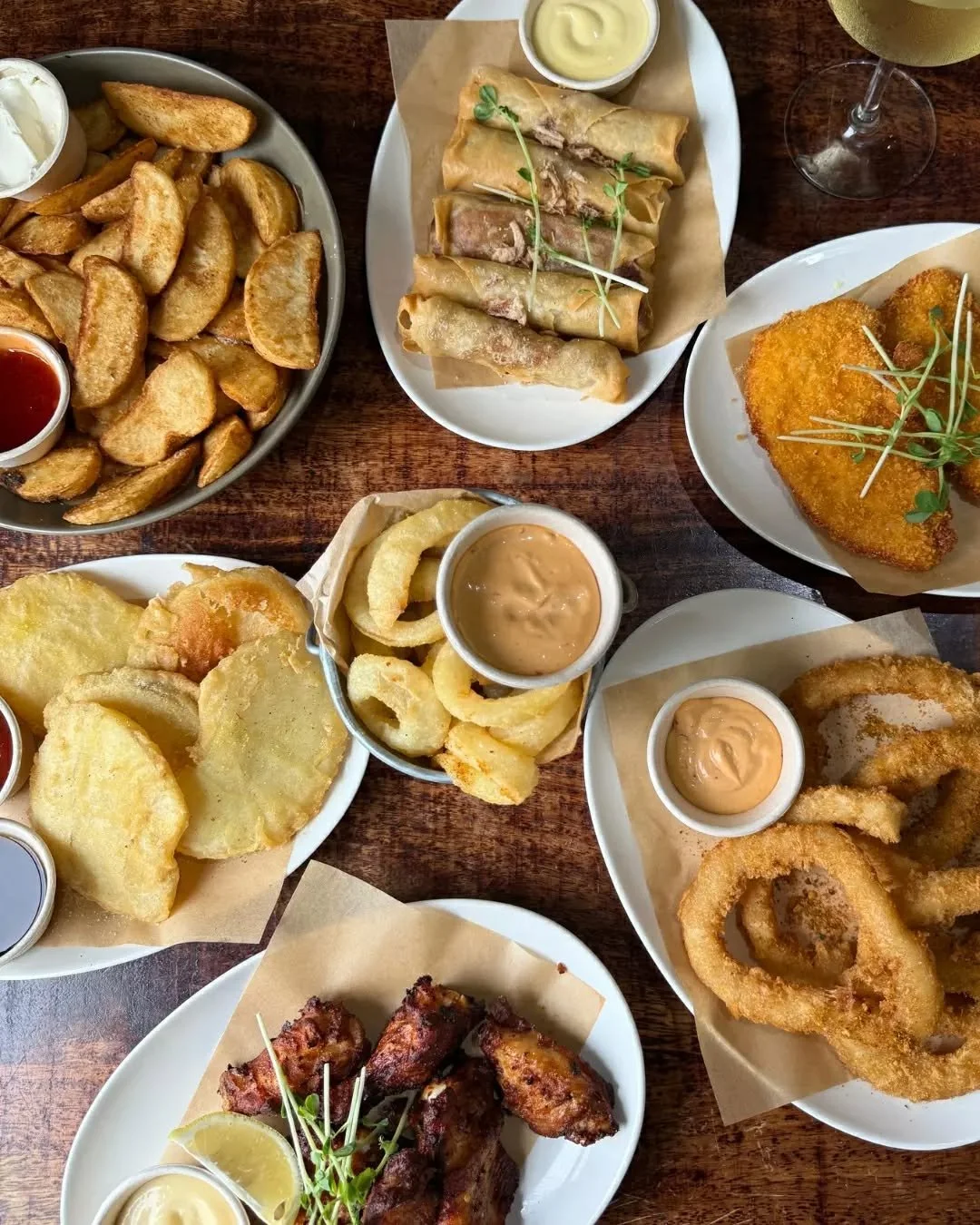 Bar snacks and ocean air, hard to beat.