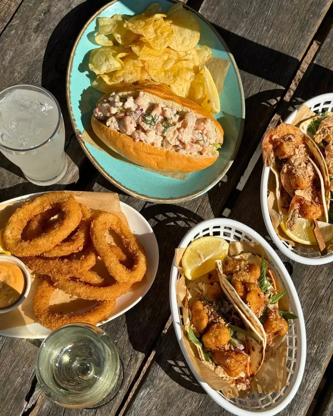Long lunches, salty air and the kind of spread you order to share 🍤