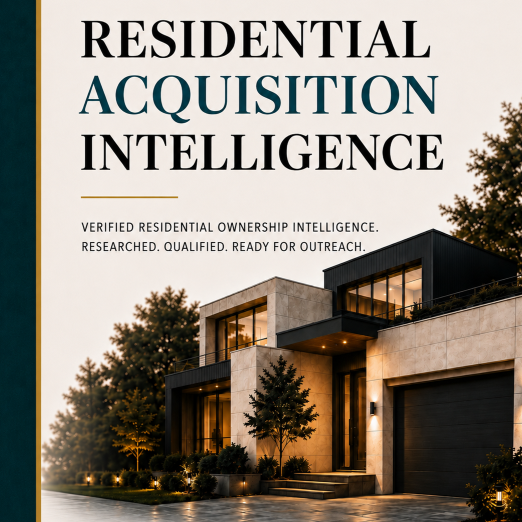 RESIDENTIAL ACQUISITON INTELLIGENCE