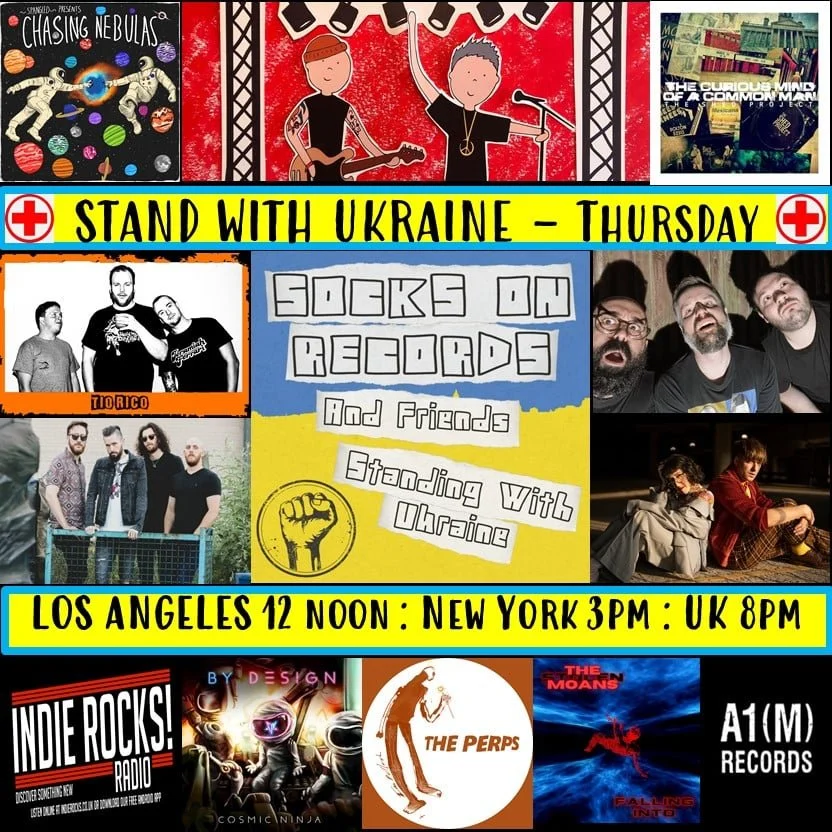 Falling Into Featured on Indie Rocks UK Radio Special Support for Ukraine