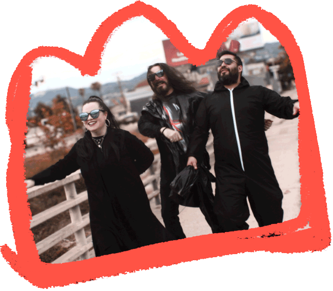 The Stolen Moans running through Los Angeles during the Damned Sweet era