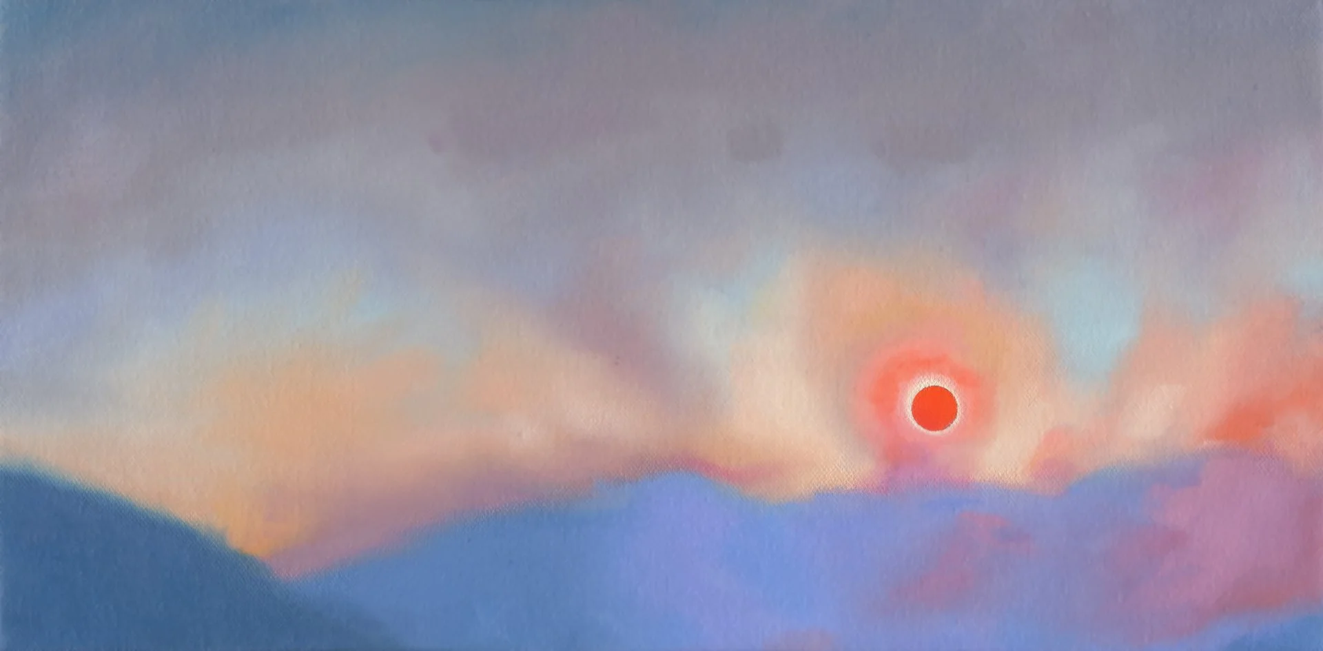 "Wildfire 3"
8" x 16", oil on canvas, 
2026.