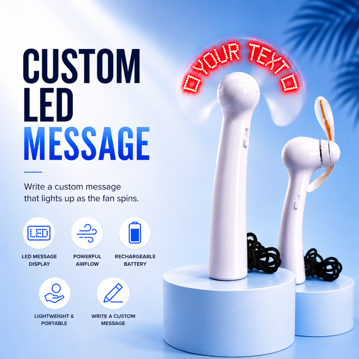 HoloBreeze LED Message Fan