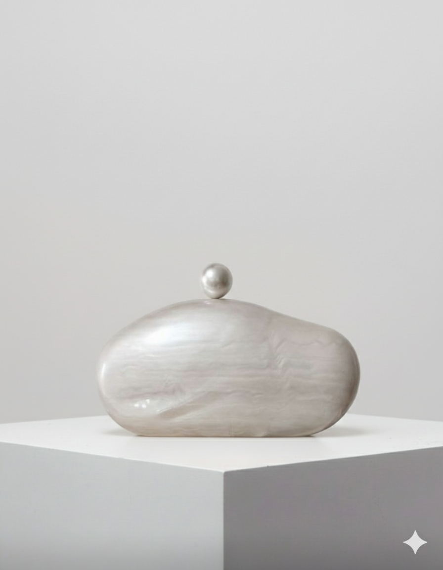 Pearl Sculptural Clutch