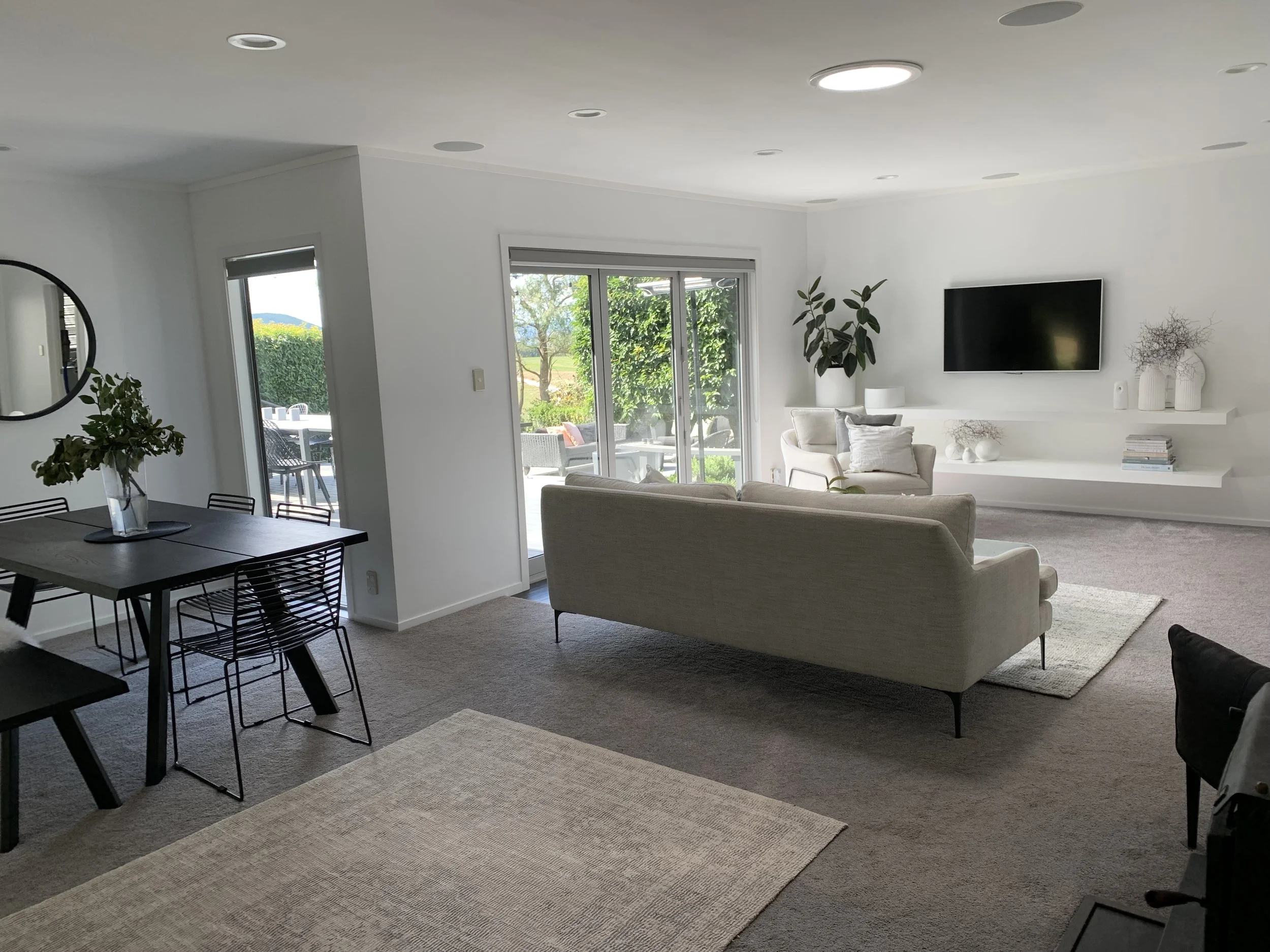 Walls and ceilings painted.