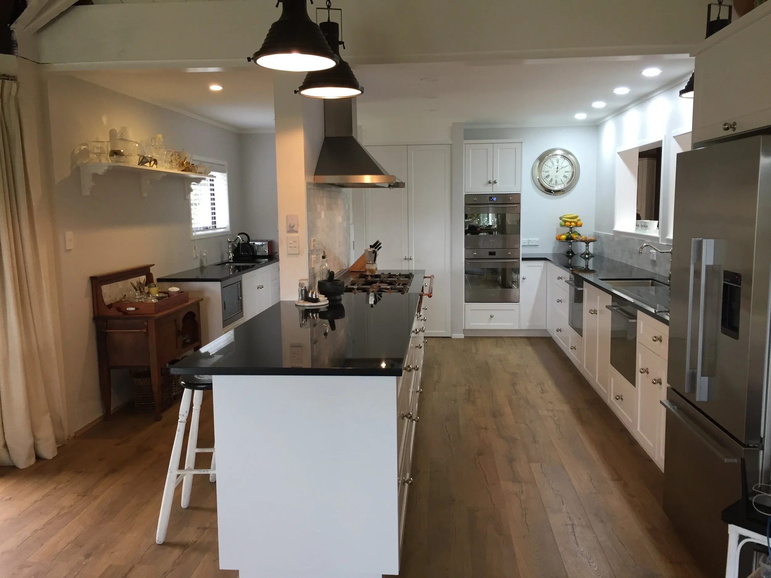 Kitchen installed and ready to use.